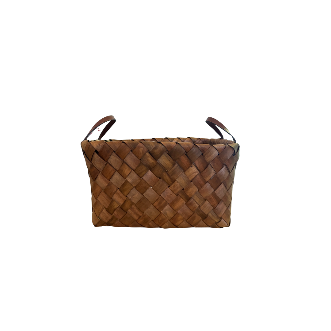 Woodchip Rectangular Basket - Large