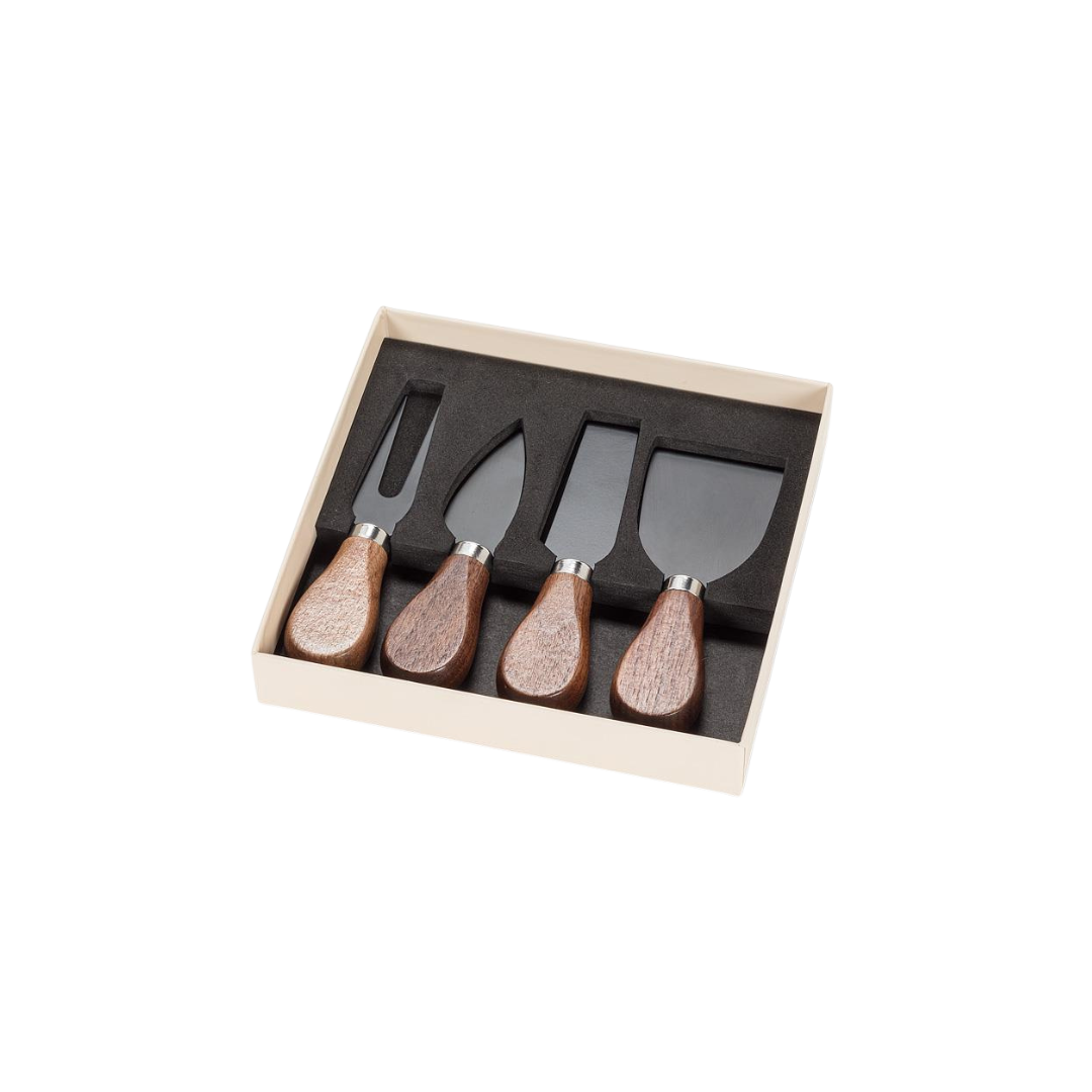 Walnut Cheese Knives | Set of 4
