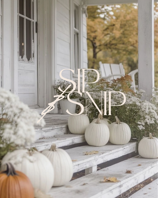 Sip & Snip Workshop - Fall Florals